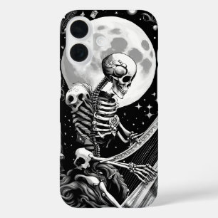 Skeleton und Harfe III iPhone 16 Hülle