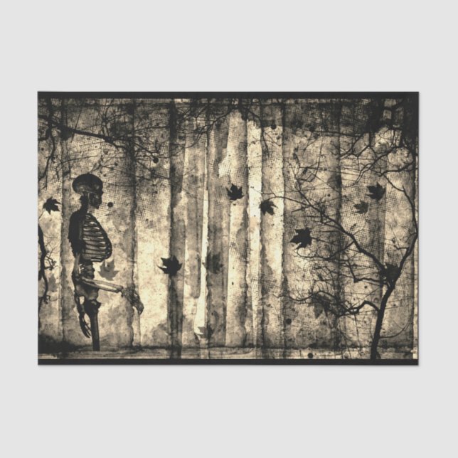 SKELETON UND LACE-Zwirn Seidenpapier (Vorderseite)