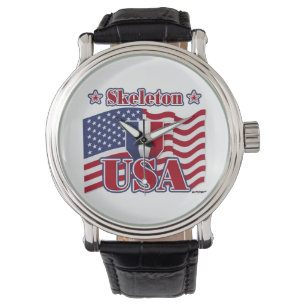 Skeleton USA Armbanduhr