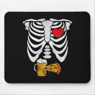 Skeleton Vater Halloween Pregnancy Couches Kostüme Mousepad