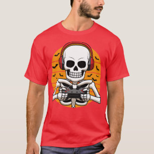 Skeleton Video Game Halloween KostümGamer T-Shirt