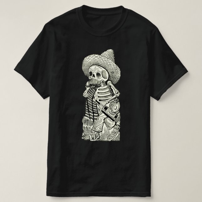 Skeleton Vintag Graphic T - Shirt (Design vorne)