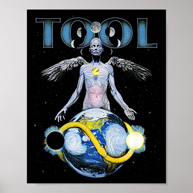 Skeleton Vintage Tool Shake Handyma Sarcastic Musi Poster (Vorne)