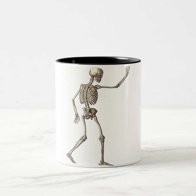Skeleton Waving Tasse (Mittel)