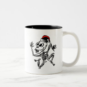 Skeleton Weihnachten Zweifarbige Tasse