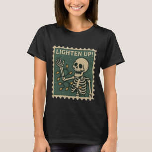 Skeleton-Weihnachtsbeleuchtung Damen-T-Shirt mit l T-Shirt