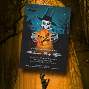 Skeleton Wicked Affair Halloween Einladung