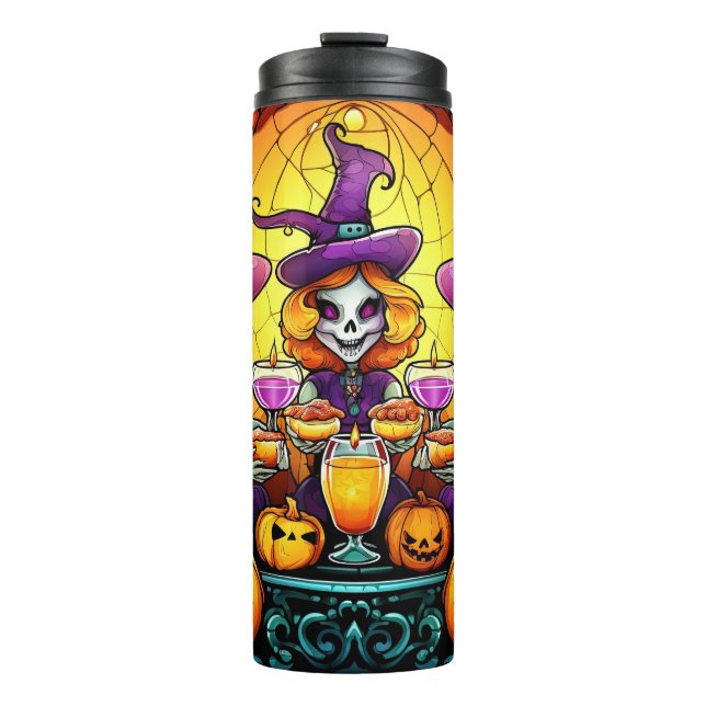 Skeleton Witch's Brew Thermosbecher (Vorderseite)