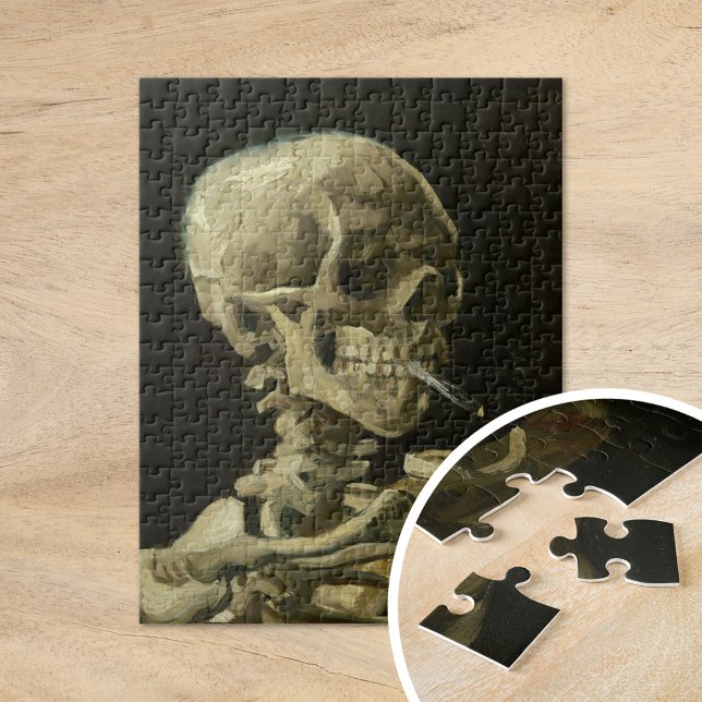 Skeleton with a Burning Cigarette | Van Gogh Puzzle (Von Creator hochgeladen)