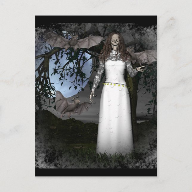Skeleton Woman Postkarte (Vorderseite)