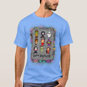 Skeleton Zombie Beängstigend Pumpkin Vampire Hallo T-Shirt
