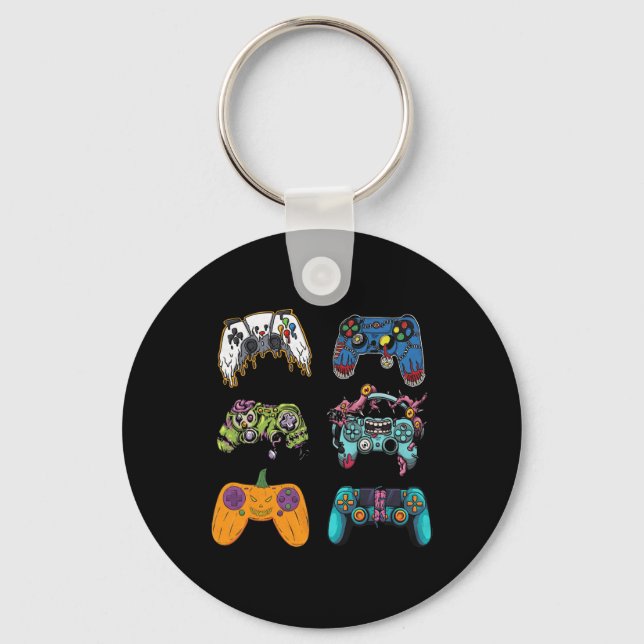 Skeleton Zombie Gaming Controller Halloween für G Schlüsselanhänger (Vorderseite)
