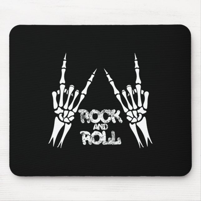 Skeleton Zombie Poker Game Cards Halloween Mousepad (Vorne)