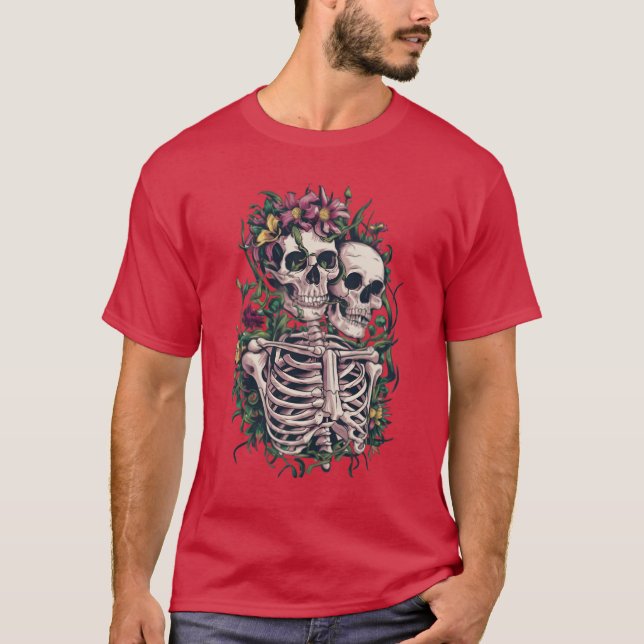 Skeletons in Love Junge T-Shirt (Vorderseite)