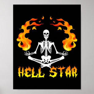 Skeletons Yoga werden Höllenstar Poster