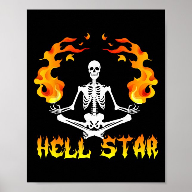 Skeletons Yoga werden Höllenstar  Poster (Vorne)
