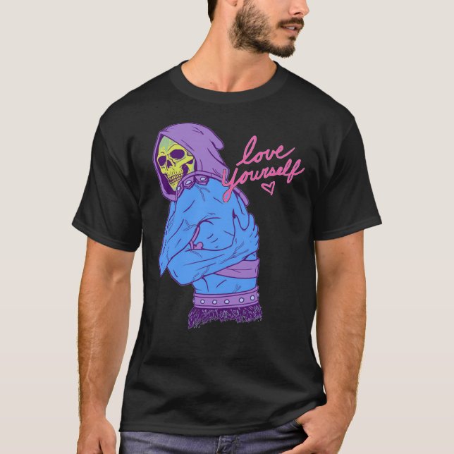 SKELETOR - LIEBE SELBST Wesentlicher T - Shirt (Vorderseite)