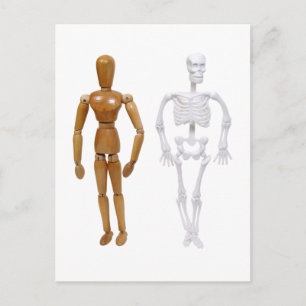 Skelett100309 Postkarte