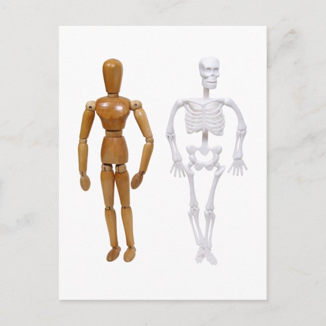 Skelett100309 Postkarte (Vorderseite)