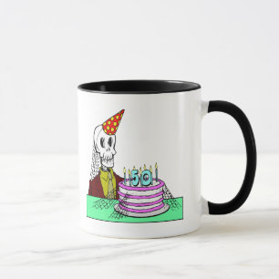 Skelett-50. Geburtstags-Geschenke Tasse