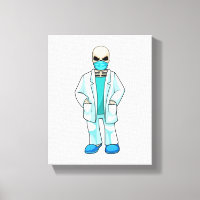 Skelett als Arzt mit Gesichtsmaske