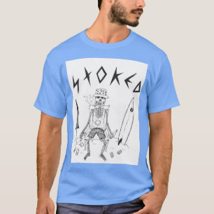 Skelett am Strand T-Shirt