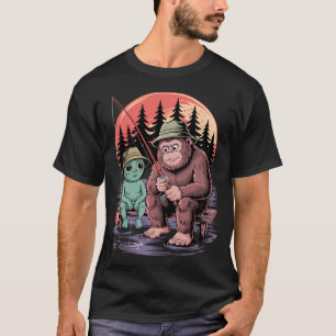 Skelett-Angeln Halloween Lustiges Angeln Jungen Ki T-Shirt
