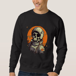 Skelett-Astronaut besetzt Mars im Weltraum-Astrona Sweatshirt