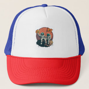 Skelett-Astronauten-Crew Truckerkappe
