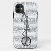 Skelett auf Unicycle