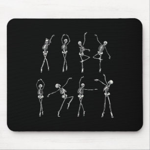 Skelett-Ballerinen Halloween-Kostüm Ballett-Mädche Mousepad