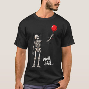 Skelett-Ballon-Halloween-Humor T-Shirt