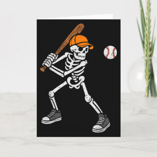 Skelett-Baseball-Halloween-Kostüm Herren Jungen Te Karte