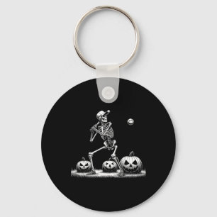 Skelett-Baseballspieler Halloween Männer Frauen Ki Schlüsselanhänger