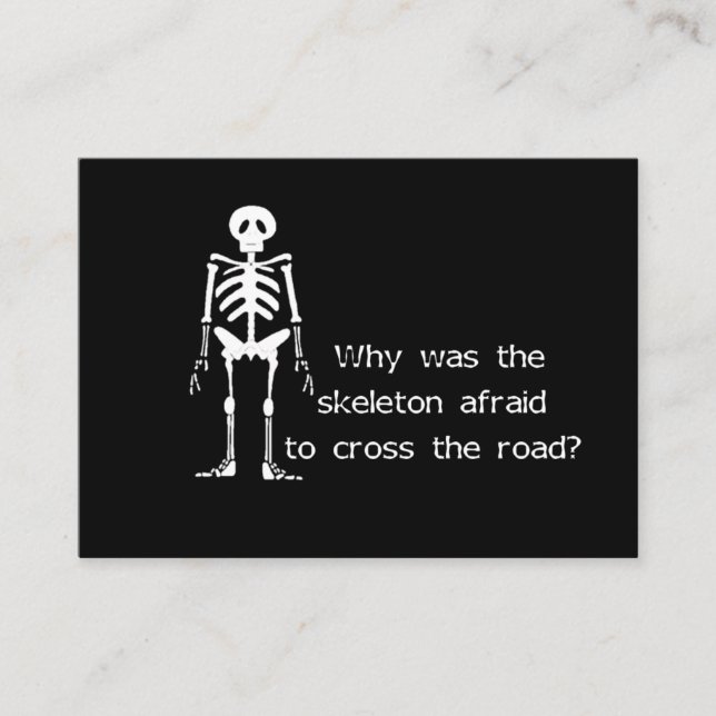 Skelett Begleitkarte (Vorderseite)