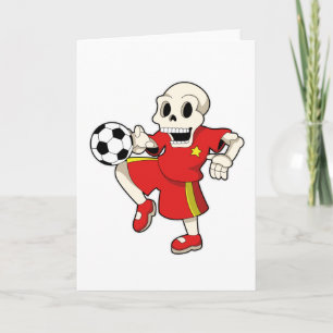 Skelett beim Soccer-Sport Karte