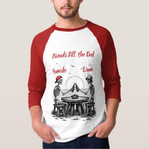 Skelett Beste Freunde Prost T-Shirt