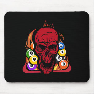 Skelett Billiard Player Snooker Pool Billiard Rac Mousepad