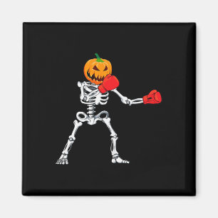 Skelett-Boxen Halloween-Kürbis-Kickboxen MMA Magnet