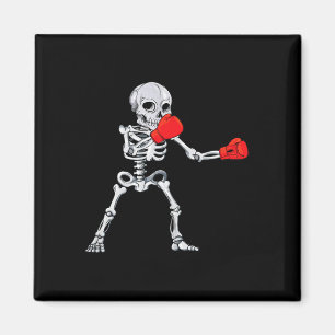 Skelett-Boxen Kickboxen Mma Halloween  Magnet