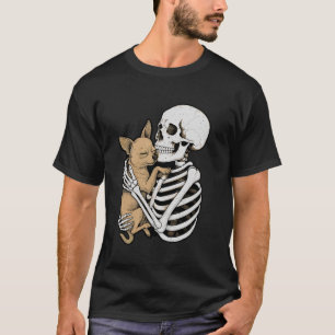 Skelett Chihuahua Halloween Hunde Liebhaber Welpen T-Shirt