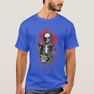 Skelett Cottagecore Feen Grunge Fairycore Y2K Ästh T-Shirt