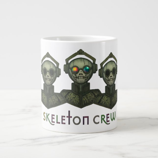 Skelett-Crew-Tasse Jumbo-Tasse (Vorderseite)