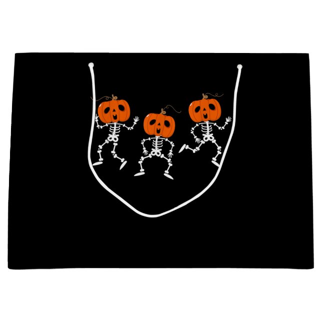 Skelett Dabbing Skelette Halloween-Geschenk Große Geschenktüte (Vorderseite)