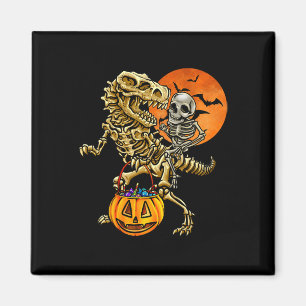 Skelett-Dinosaurier-Halloween-Kürbis für Jungen Ki Magnet