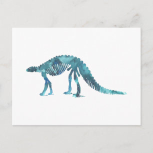 Skelett Dinosaurier (Scelidosaurus) Postkarte