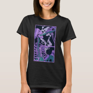 Skelett Drinken Gift Pastel Goth Occult Art T-Shirt