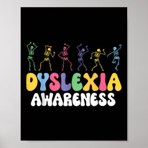 Skelett Dyslexie Bewusstsein Dyslexie Psychische G Poster