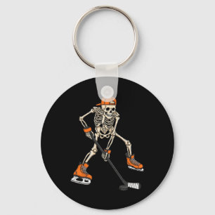 Skelett-Eishockey-Halloween-Kostüm-Geschenk für Mä Schlüsselanhänger