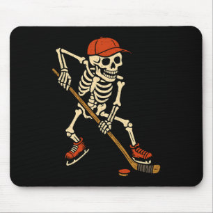 Skelett-Eishockey-Halloween-Kostüm Gruseliger Spor Mousepad